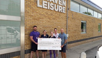 Craven Leisure staff and members scale new heights raising thousands for a life-saving charity