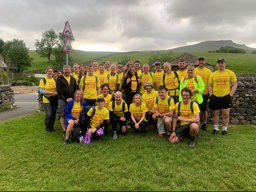 Walkers who took part in the challenge