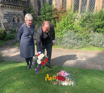 Floral tributes