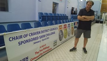 Craven Council Chairman takes the plunge for charity swim challenge