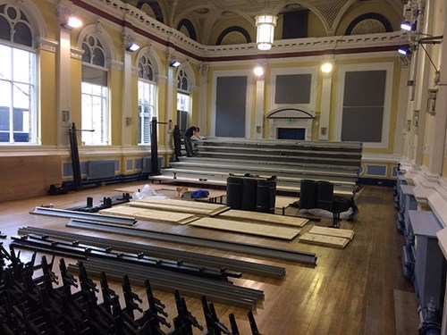 Town Hall seating installation